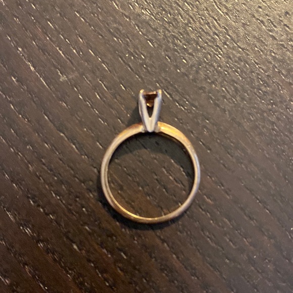 Cinnamon Diamond Ring, 14K, Size 5 - Picture 2 of 2